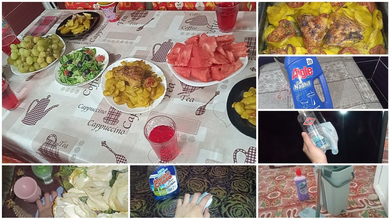 روتين صيفي صباحي 🌺 وصفة بطاطا في الكوشة 🥘 تنظيف 🧹🪣