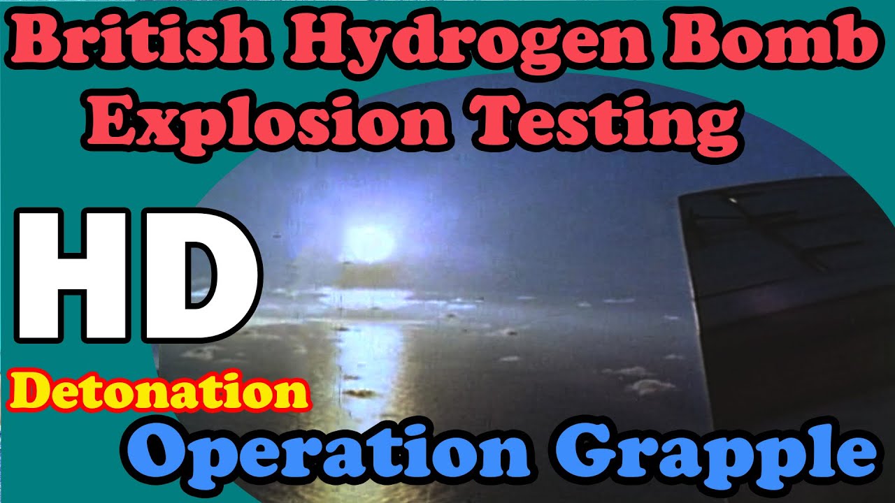 HD British Hydrogen bomb explosion test awesome