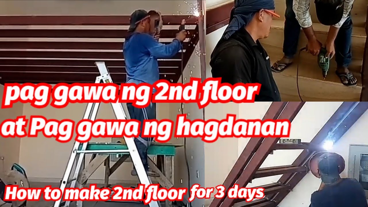 Pano gumawa ng second floor. Pano gumawa ng hagdan.How to install metal stairs