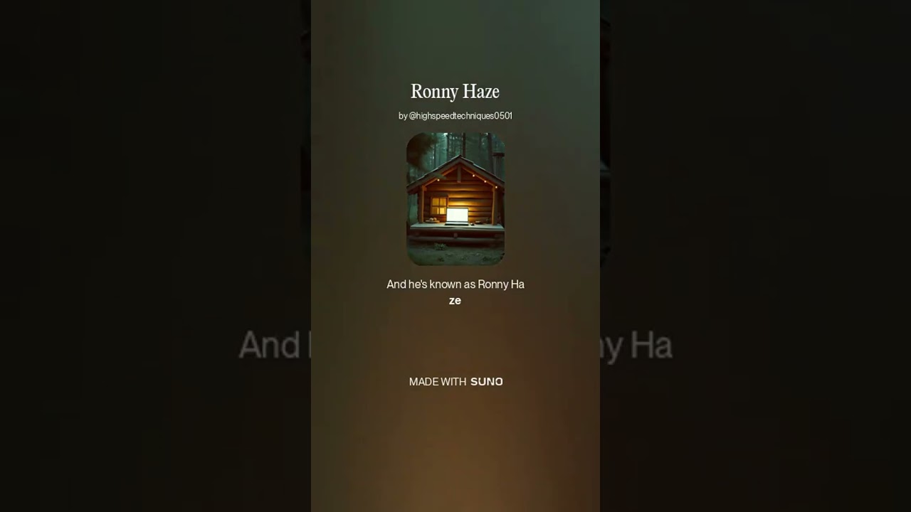 Ronny Haze song. shoutout to Make a Path Presents