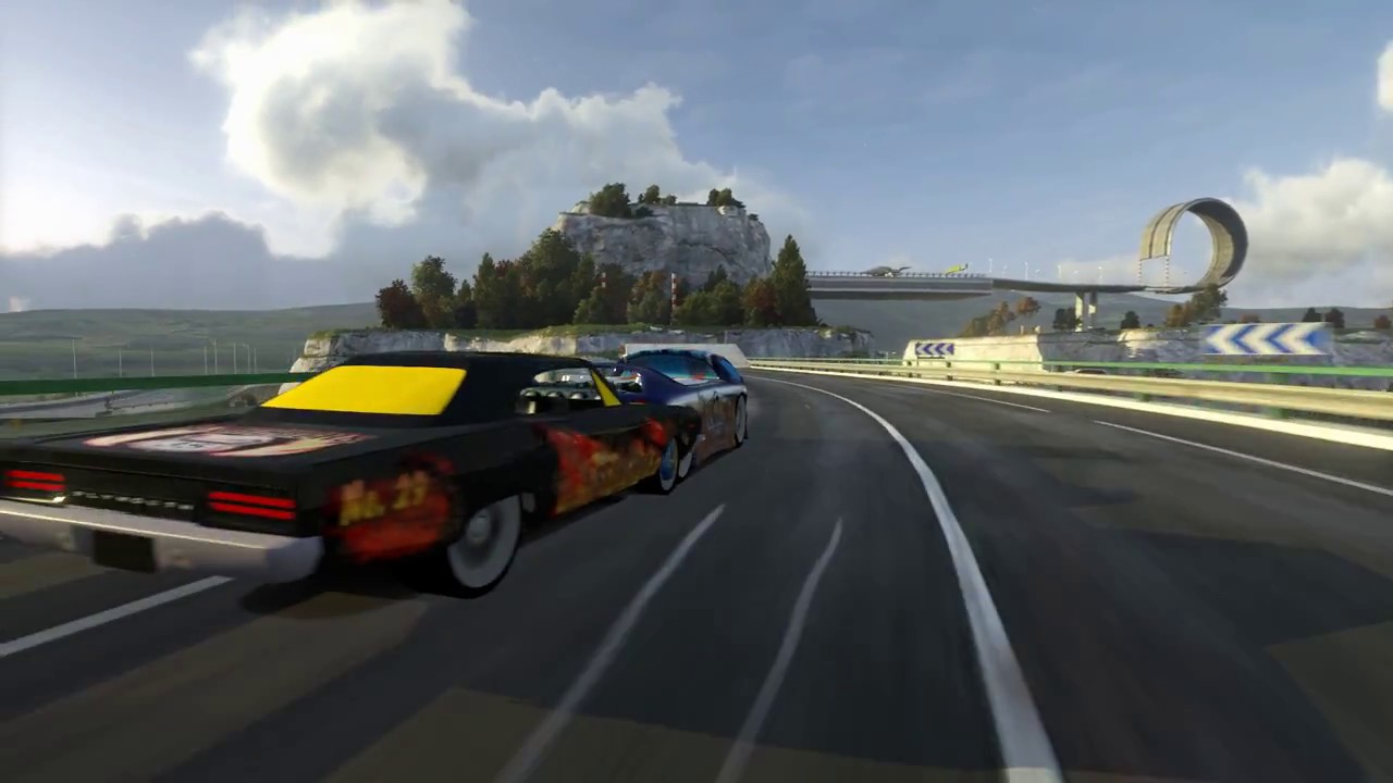 Trackmania Highway 35 race in 