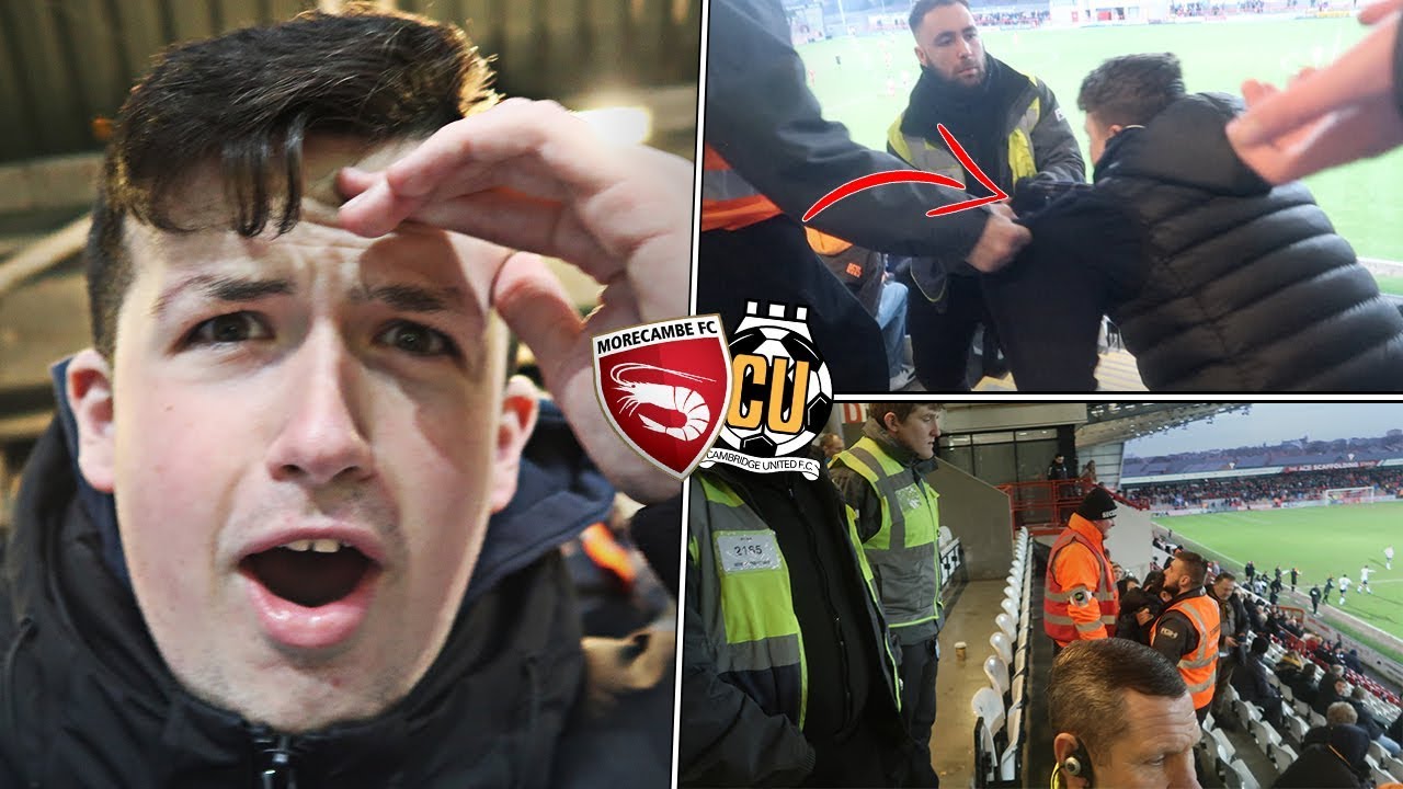 *FANS KICKED OUT VIOLENTLY FOR STANDING* Morecambe 1 - 1 Cambridge - STEWARDS DISGRACE!