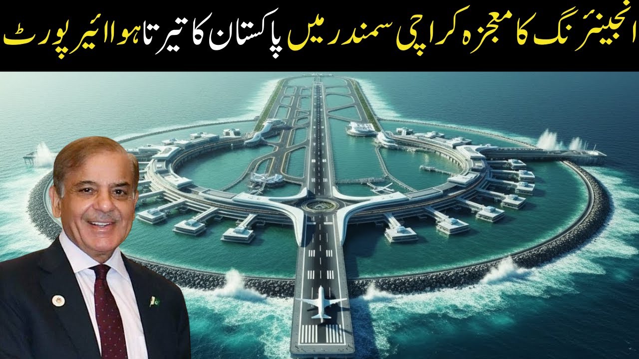 Engineering Marvel | Pakistan&rsquo;s Floating Airport in Karachi Sea | Future Aviation Project