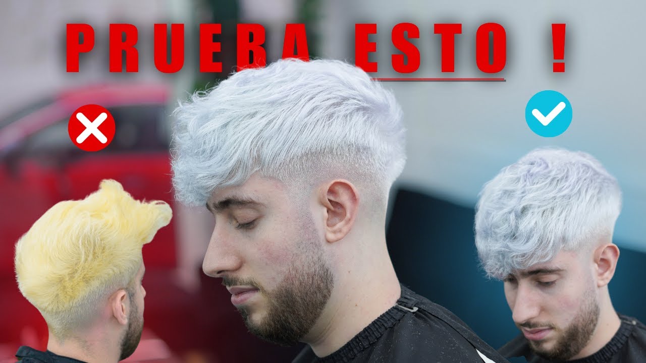 🥶Como hacer un TINTE PLATINADO o BLANCO. Así podras hacer CUAQUIER COLOR ✂️