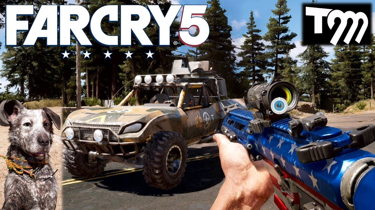FAR CRY 5 — новый и эксклюзивный игровой процесс, задания, транспорт, собака Бумер и многое другое!!