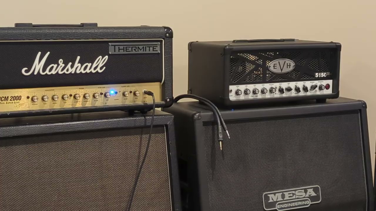 Thermite Modded Marshall DSL 50 Boosted, equalized and gated.