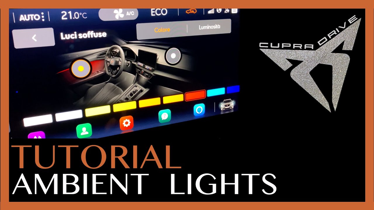 Cupra Formentor Infotainment | Ambient Lights / Luci soffuse | Tutorial