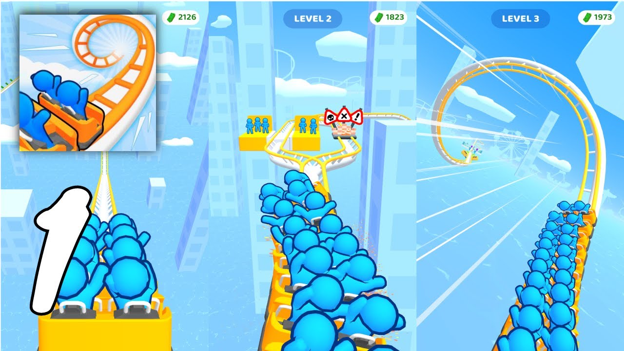 Runner Coaster Gameplay Walkthrough #1 (Android, IOS)