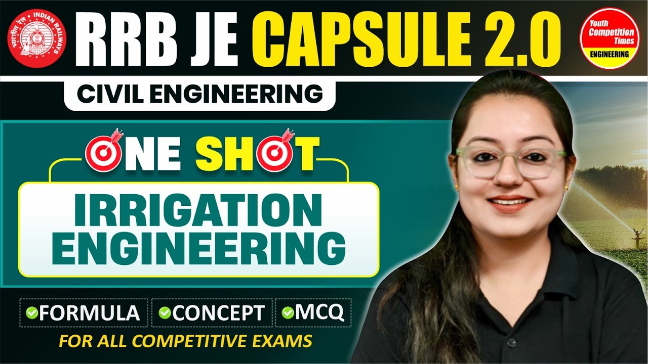 Irrigation Engineering | One Shot | RRB JE 2025 CBT 2 | Civil Engineering | Harshna Verma