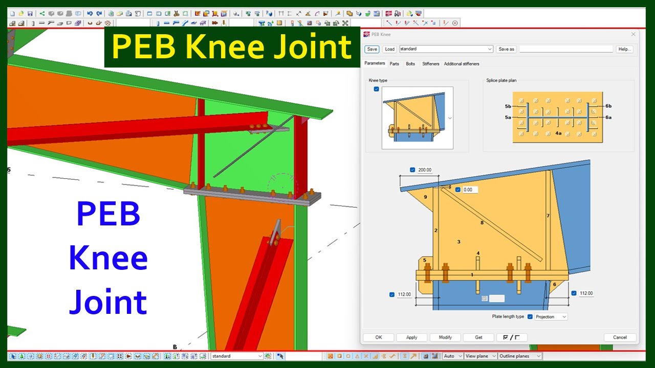 PEB Knee joint in tekla structure || Engr Maidul || TeklaBD
