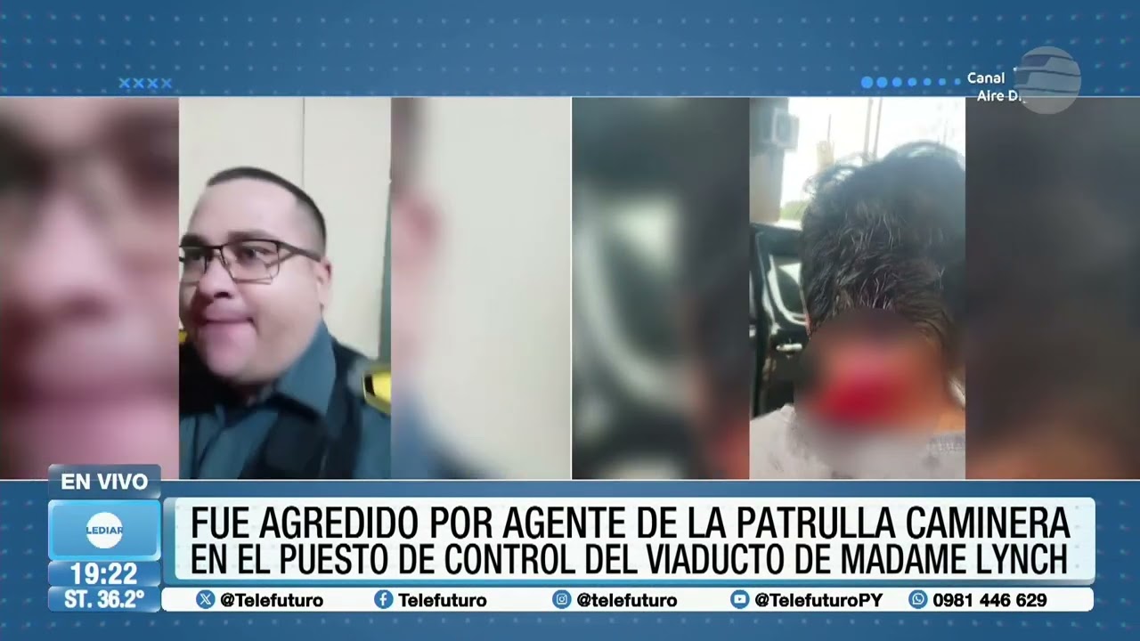 Denuncia que fue agredido por un agente de la Patrulla Caminera