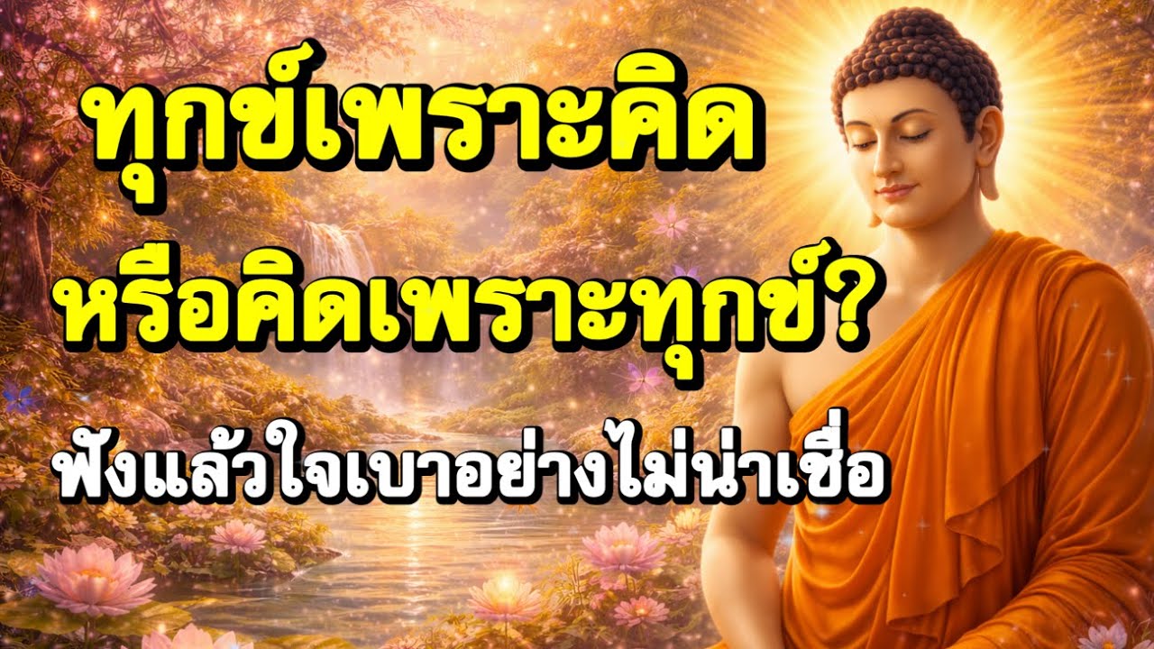 ทุกข์เพราะคิด หรือคิดเพราะทุกข์? ฟังแล้วใจเบาอย่างไม่น่าเชื่อ | ฟังธรรมก่อนนอน | Ep.44