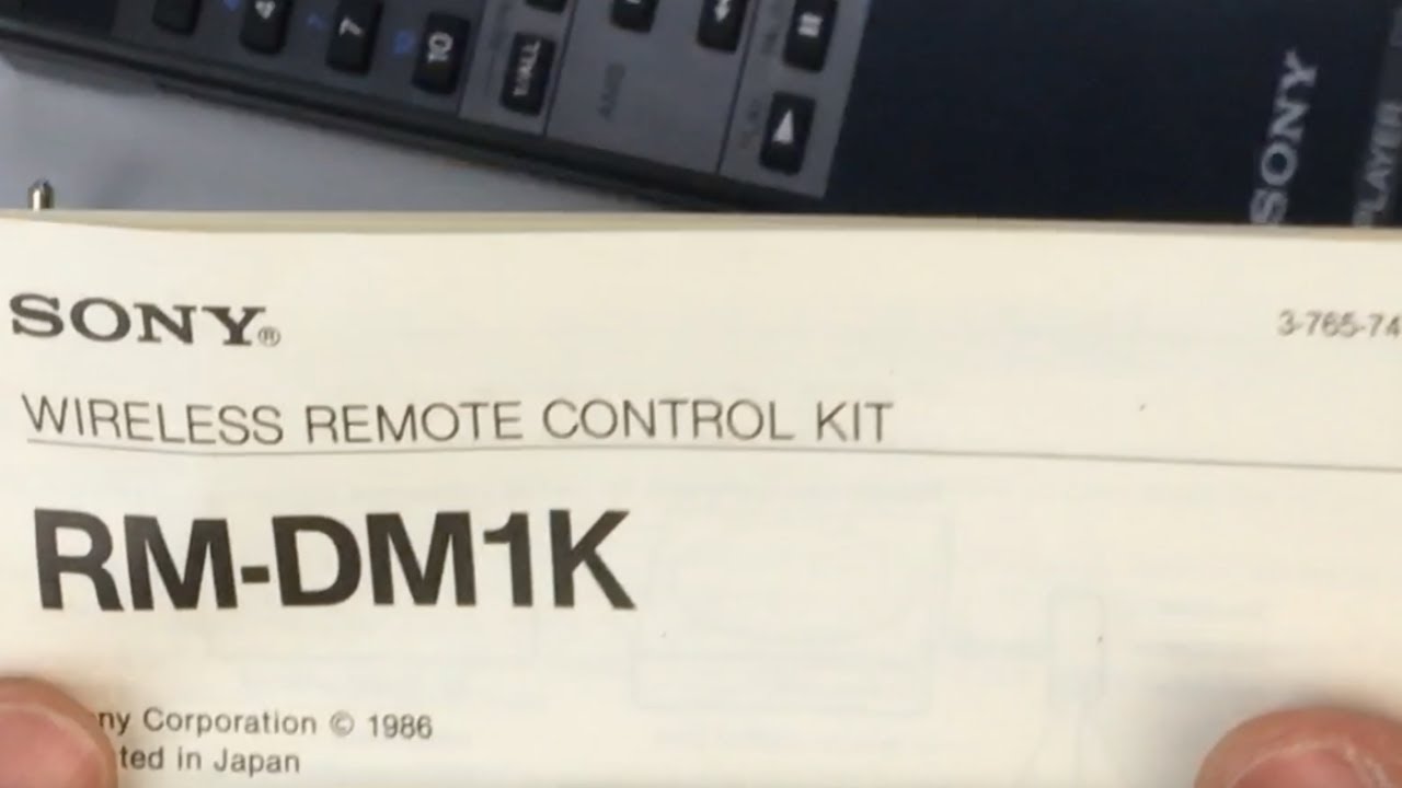 Sony RM DM1K wireless remote control kit for Discman unboxing & review