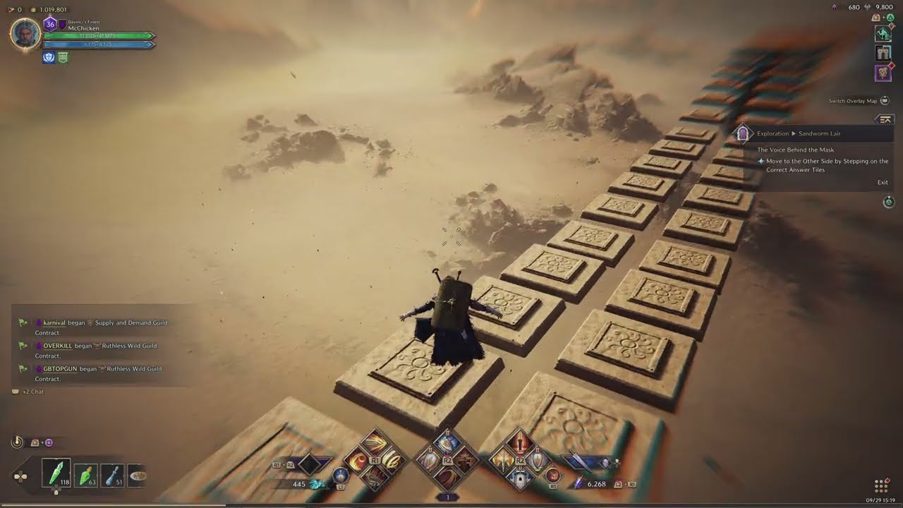 Throne And Liberty: The Voice Behind the Mask Jumping Puzzle