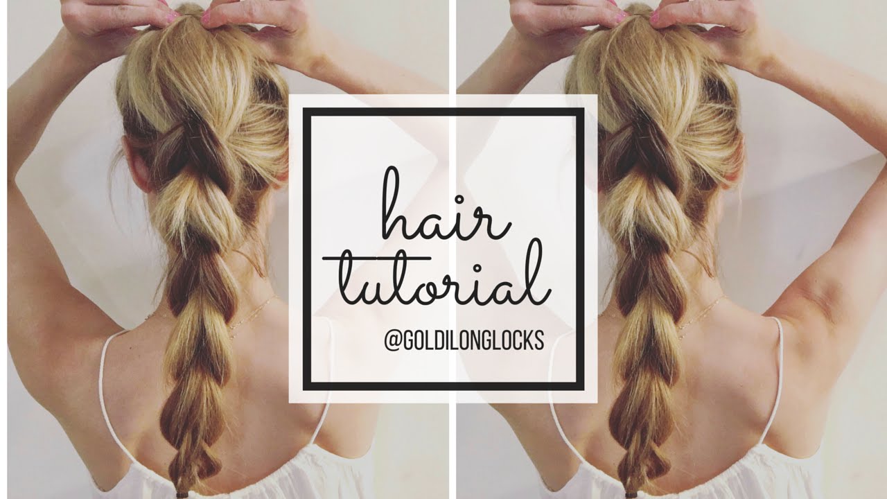 TUTORIAL | fun & bubbly pull through braid | goldilonglocks