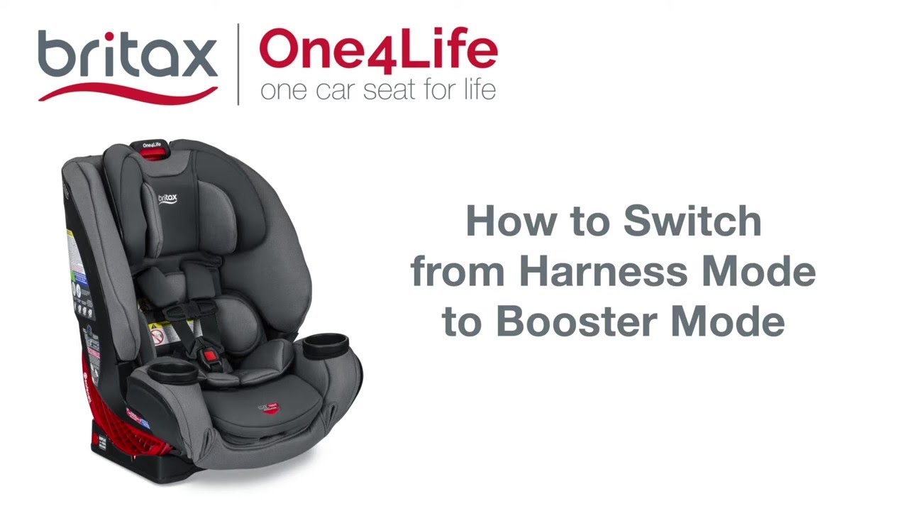 How To Switch From Harness Mode To Booster Mode On Britax One4Life All-In-One (mfg after 9/20)