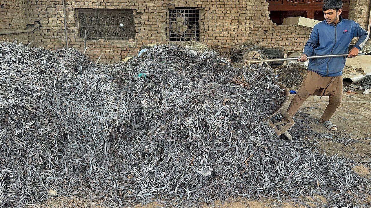 The Incredible Metal Recycling Process | Fantastic Mass Production Process of Surgical Scissors