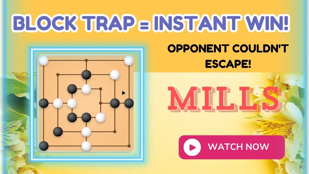 This Blocking Method BROKE My Opponent! 😱 (Mills Game Prison Strategy)