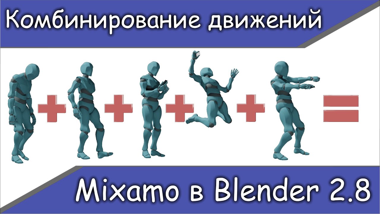 Анимация с помощью Mixamo. Mixamo в Blender 2.8. Часть 1.