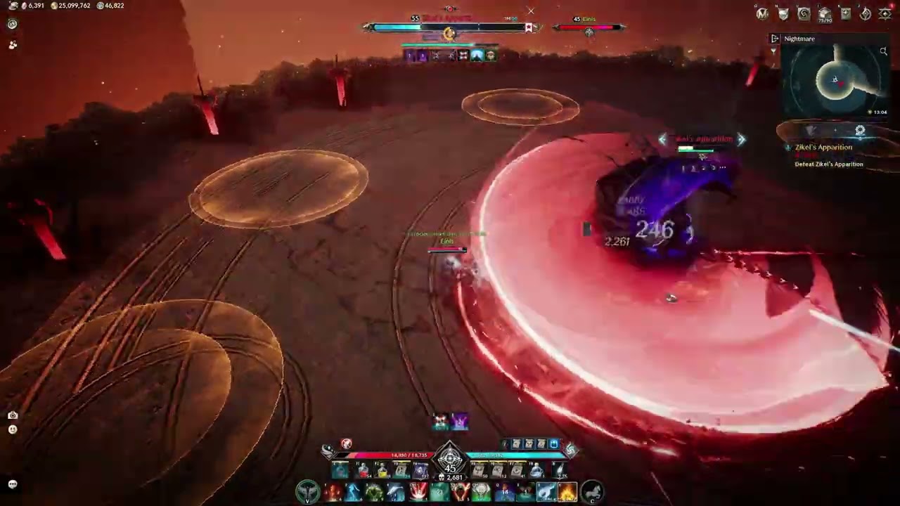 Aion 2 TW Elementalist Nightmare Zikel First Clear