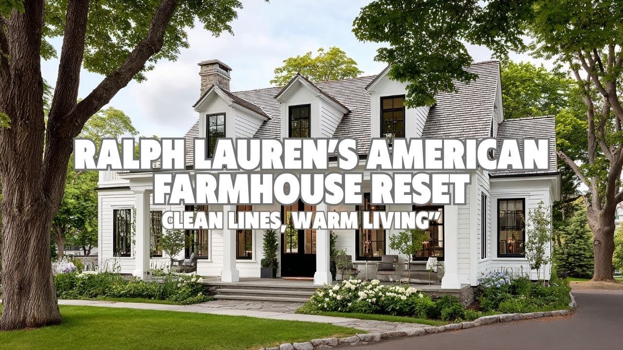 Ralph Lauren’s American Farmhouse Reset Clean Lines, Warm Living