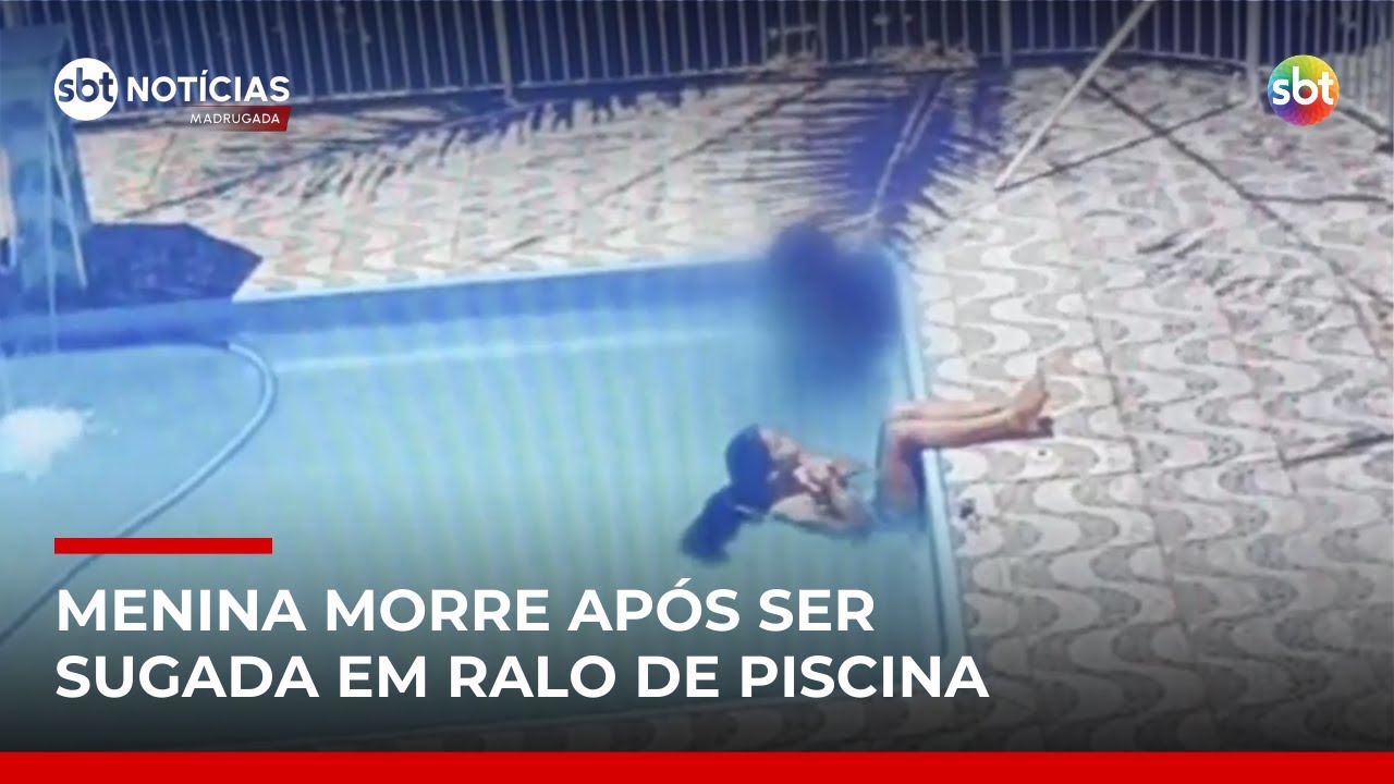 Menina morre ap&oacute;s ser sugada por ralo de piscina; n&uacute;mero de afogamentos preocupa | #SBTNot&iacute;cias