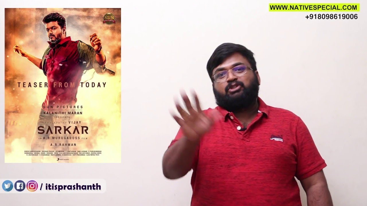 Sarkar movie review - Vijay,A R Murugadoss ,A R Rahman | Tamil Talkies
