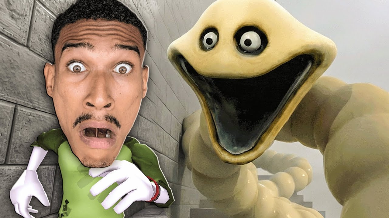 FUGINDO DE UM MINHOCÃO ENORME NO ROBLOX 