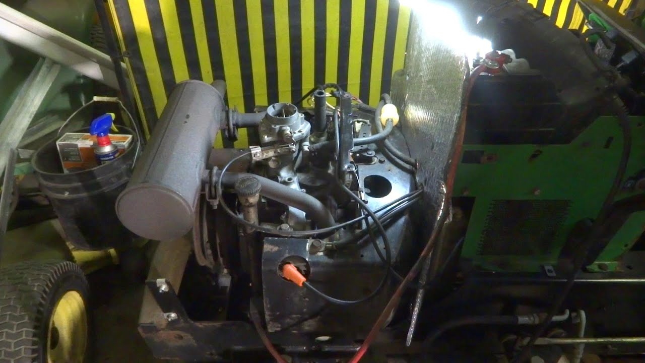 JOHN DEERE 318 WITH STARTER ISSUES PART 3