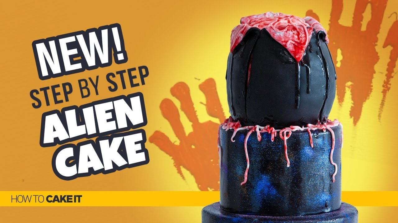 How To Make A Goo Filled Alien Cake by Sam Lapointe | How To Cake It Step By Step
