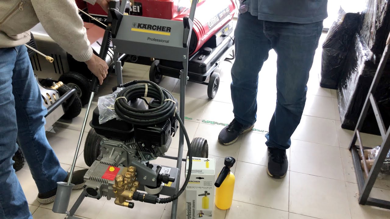 HIDROLAVADORA KARCHER HD 6/15 G CON MOTOR A EXPLOSION Y COMBUSTION TUTORIAL , REVIEW , UNBOXING