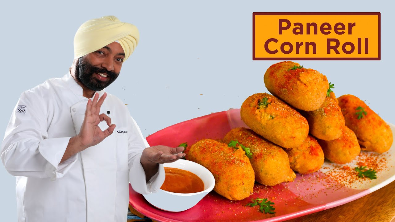 Paneer corn roll | स्ट्रीट स्टाइल पनीर कॉर्न रोल | Chef Harpal Singh