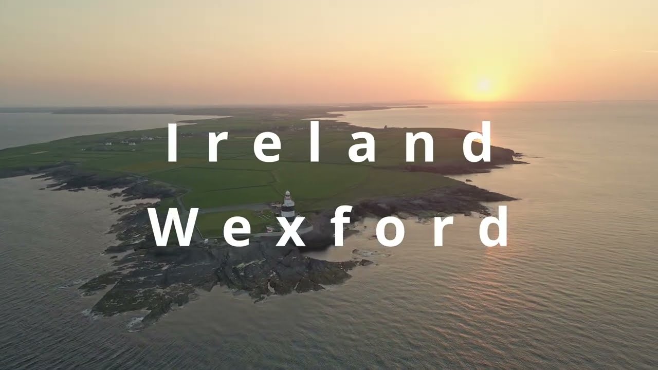 DRONNING  IRELAND :  Co. WEXFORD Coast by Drone  - 4k Cinematic Video, IRELAND Part 1
