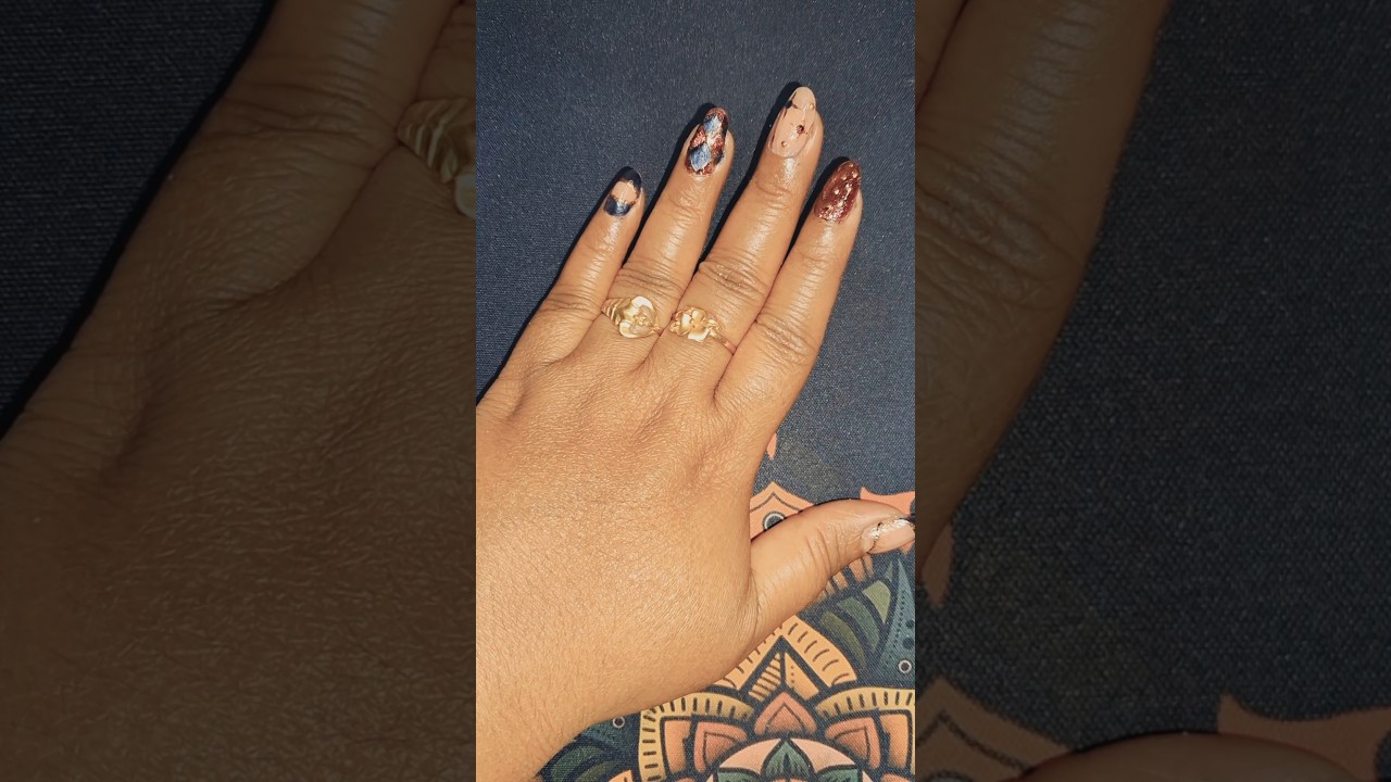 🔷️💅Easy cateye nailart 🐈👀 design 