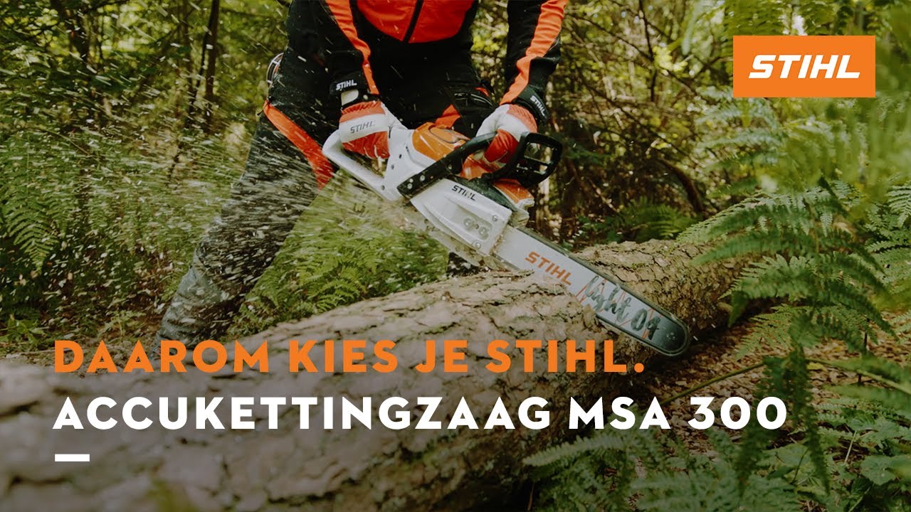 Wat zijn de voordelen van de accukettingzaag STIHL MSA 300?