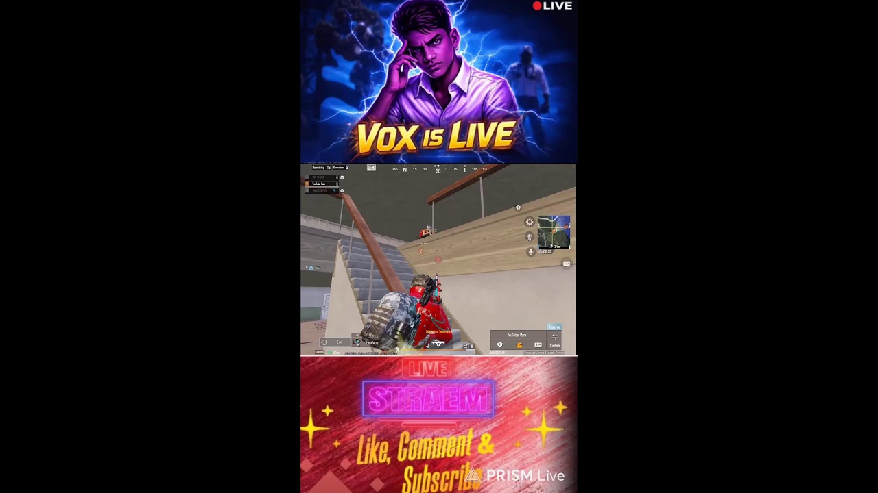🔴DAY 02 CHALLENGE➡️  1K SUBS in 100DAYS| BGMI #bgmi#pubgmobile#shorts#voxislive#youtuberam