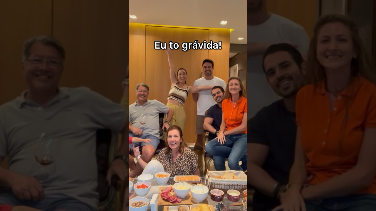 Contando para a fam&iacute;lia que estou gr&aacute;vida, PARTE 2! 🥰❤️👶🏻