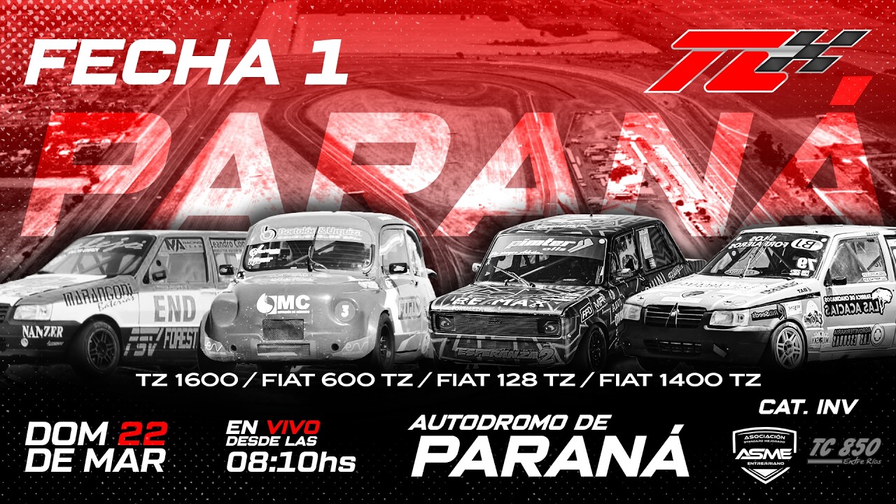 CATEGORIAS TZ 2026 FECHA 1- AUTODROMO CIUDAD DE PARANA