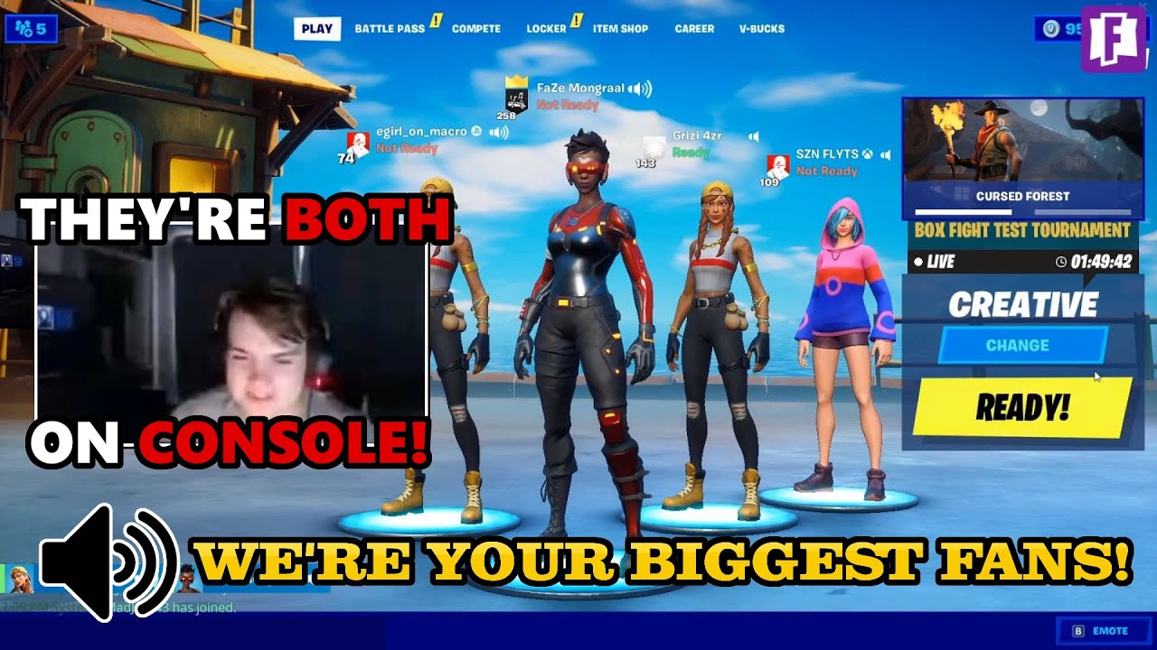 Mongraal VS 11 year Old Console fans in 2v2 Wagers