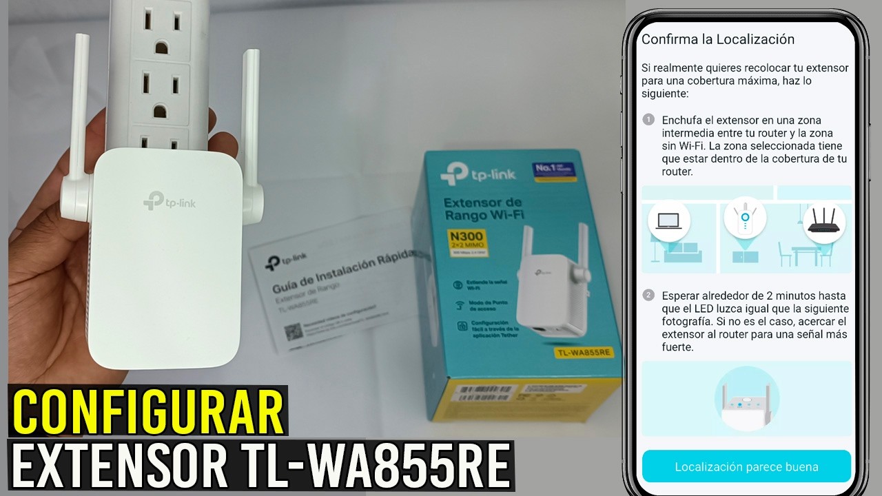 Cómo CONFIGURAR Extensor de Rango WiFi TpLink desde el Celular/Paso a Paso/TL-WA855RE