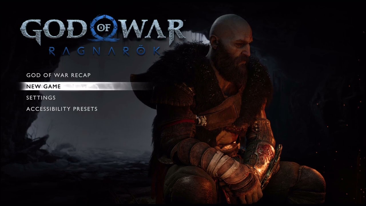 Sit by the Fire with Kratos | God of War Ragnarok Title Screen Ambience ASMR