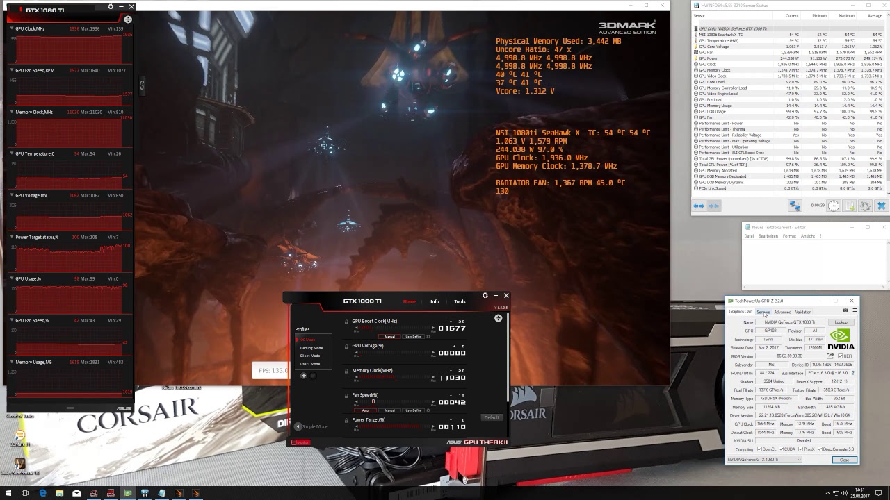 MSI GTX 1080Ti SeaHawk UV Mode
