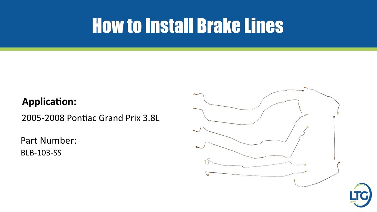 How to Install 2005-2008 Pontiac Grand Prix Brake Lines