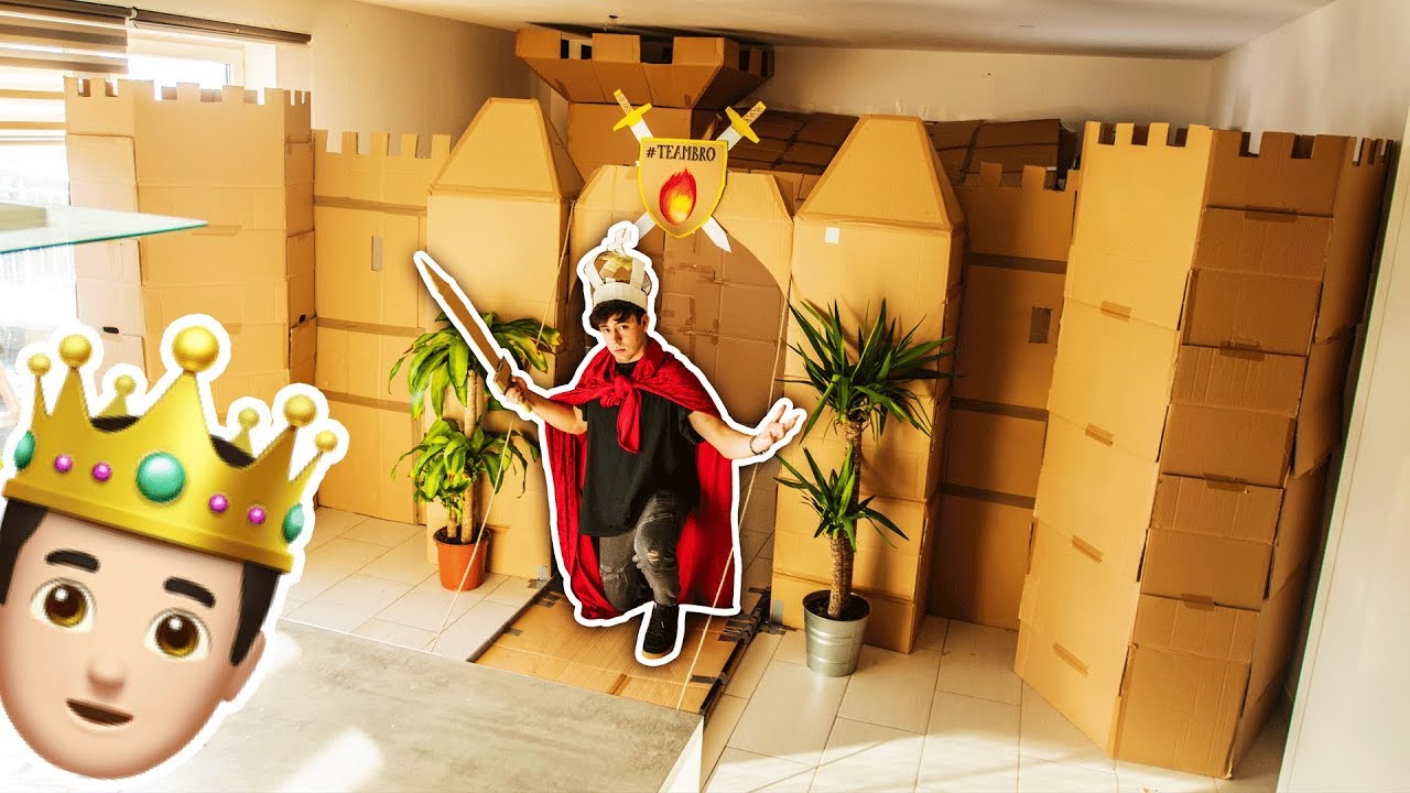 Ich baue eine BURG aus PAPPE!! 🏰