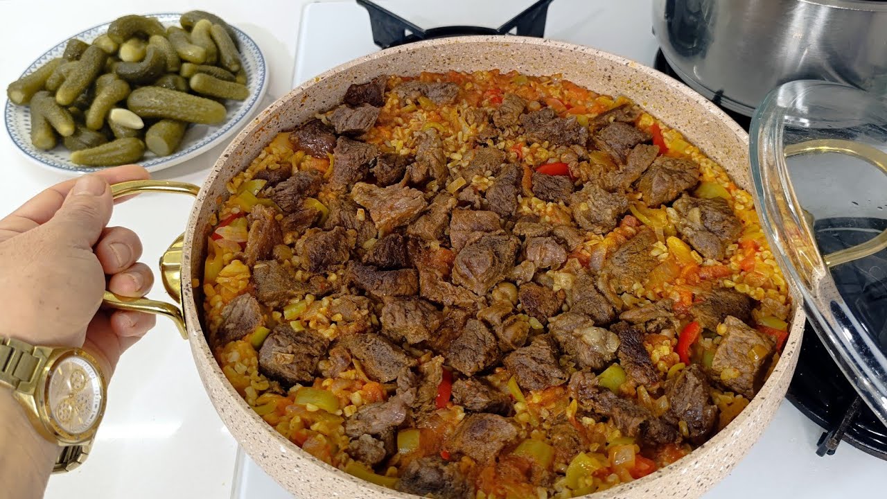 Bulgur Pilavı Nasıl Yapılır 💯 Sebzeli Etli Pilav Kebap Tarifi Maklube Kebabı Nefis Yemek Tarifleri