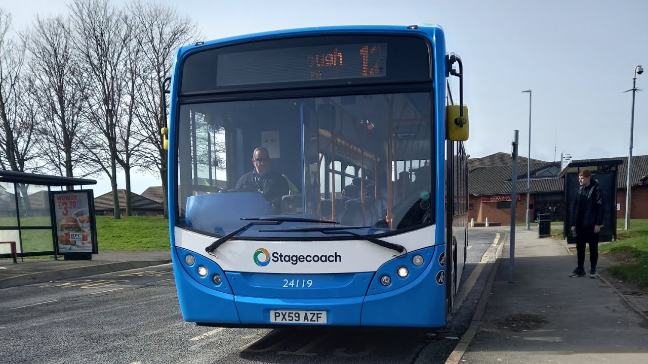New : Stagecoach North east Man 18.240LF ADL enviro 300 24119 [PX59 AZF] operating route 12
