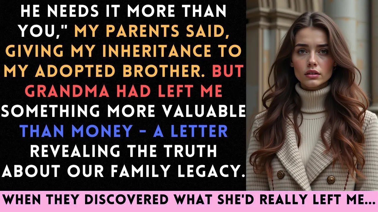 My Parents Gave My Inheritance To My Adopted Brother  They Didn't Know About Grandma's Letter