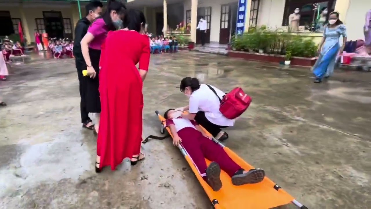 Diễn tập PCCC trường TH Trương Hoành, Đại Nghĩa, Đại Lộc, Quảng Nam
