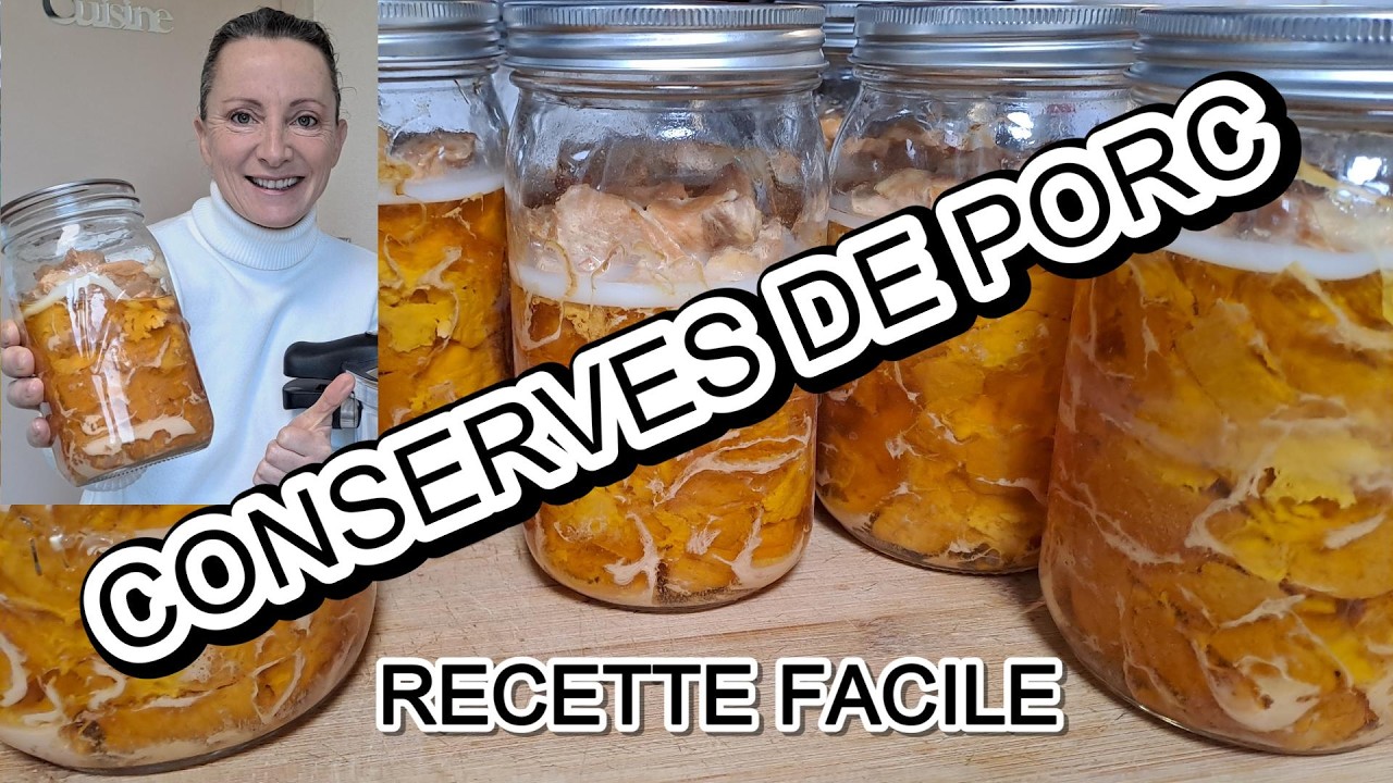 Conserves de porc maison stérilisation à l'autoclave