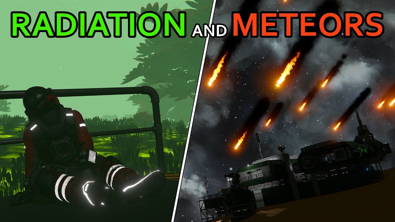 РАДИАЦИЯ, метеоры и новая погода! — Предварительный обзор выживания в Space Engineers APEX (обнов...